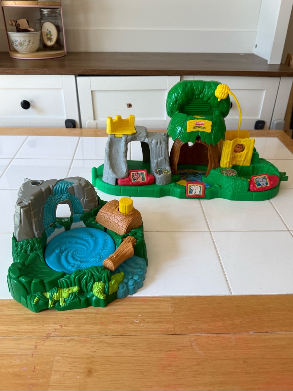 Vintage Fisher-Price Little People Zoo Animal Playsets 1998 & 2001 TESTED WORKS! - Picture 3 of 16